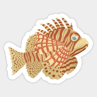 Lion Fish Sticker